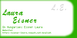 laura eisner business card